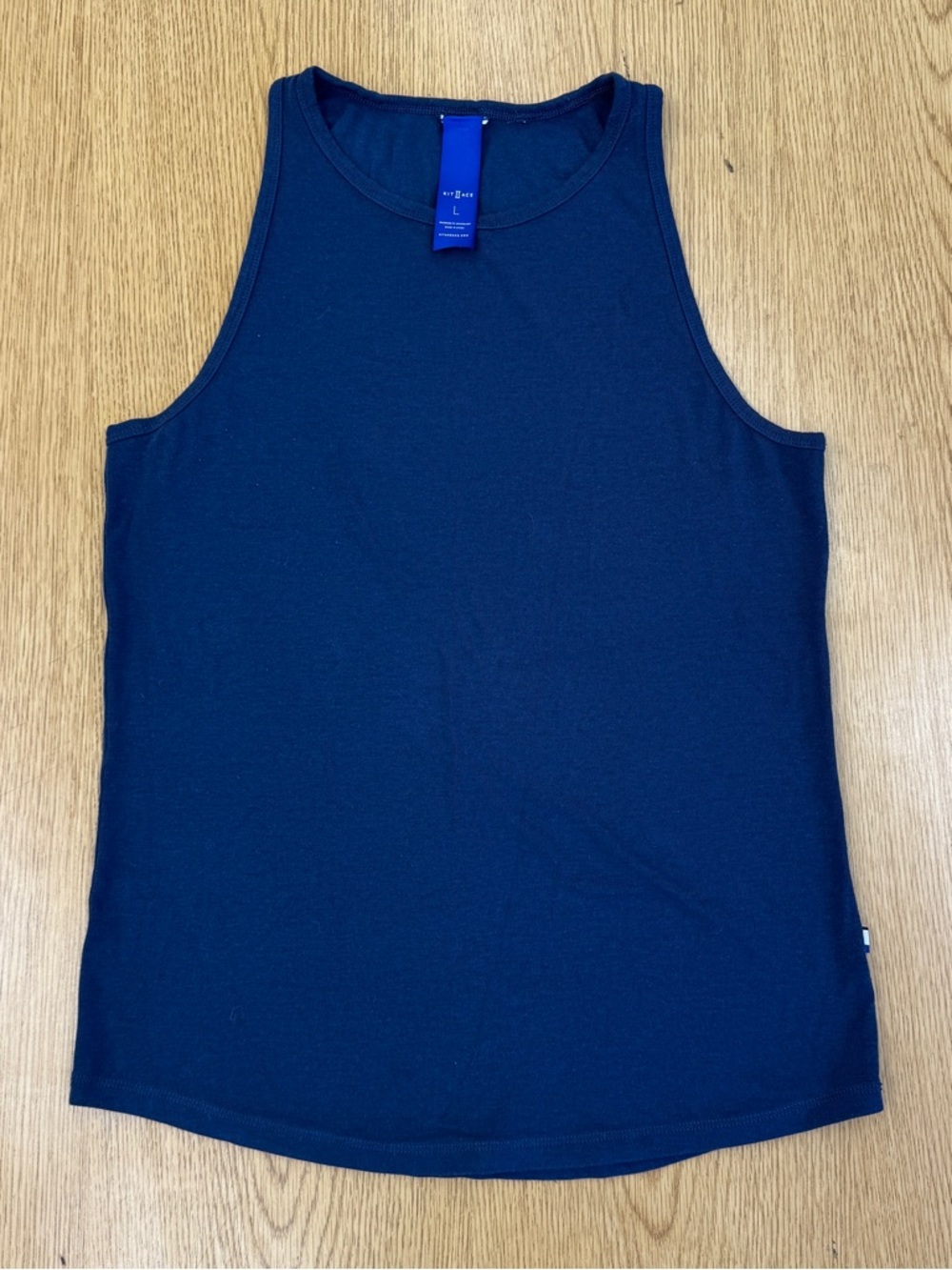 Kit and Ace Women’s Navy Racerback Sleeveless Tank Top Size L Yoga Lounge Gym